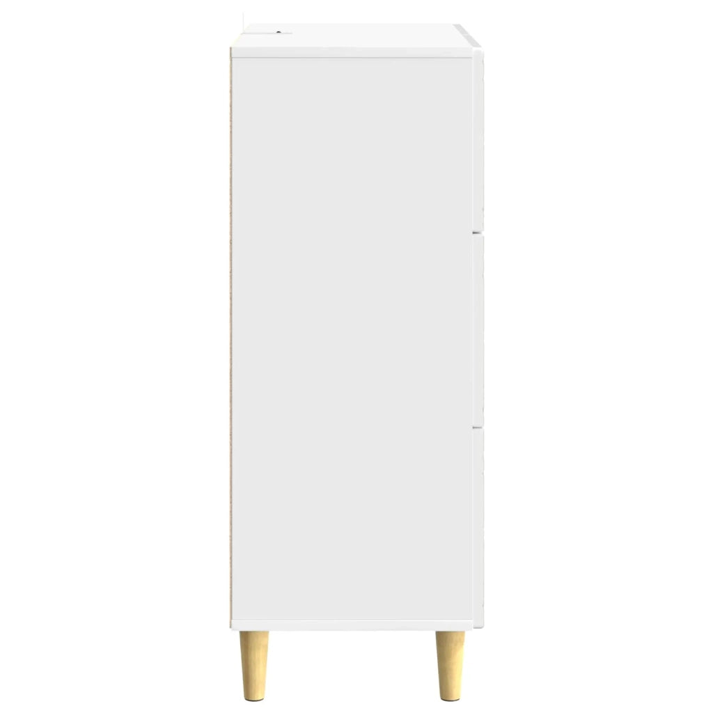 Mobile con Cassetti Bianco Lucido 33 x 34,5 x 90 cm