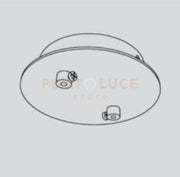 FOCUS-B2 Base per sospensione Focus colore nero opaco in metallo 2 luci