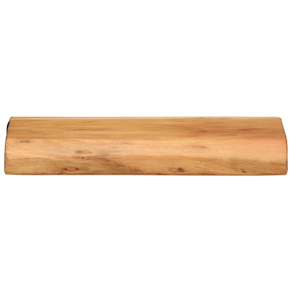 Mensole da Parete 2 pz 30x20x3,5 cm in Legno Massello di Acacia