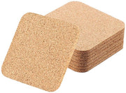 Pacco di 8 sottopiedini per bicchieri, 3 mm di spessore, 10 cm di diametro, sottopiedini antiscivolo in vetro per uso domestico, cucina, soggiorno, camera da letto, ufficio, caffè o bar, resistente al calore, riutilizzabile (formato quadrato)