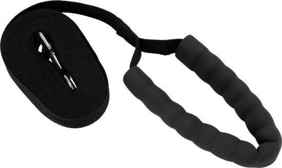 Cinturone per cani 10 metri - Maniglia con gomma schiuma - Materiale PP duraturo - Blocco di sicurezza - Adatto per tutti i cani - Grip comodo