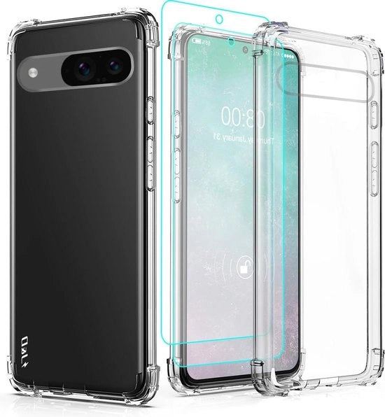 Casse di Protezione Shock-Assorbenti con Angoli Cristallizzati per Google Pixel 9 (2 Pack) - Protettori dello Schermo - Bumper TPU Anti-Giallo - Trasparente