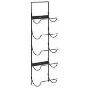 Portavini da Parete per 5 Bottiglie Nero in Ferro CFW7486033