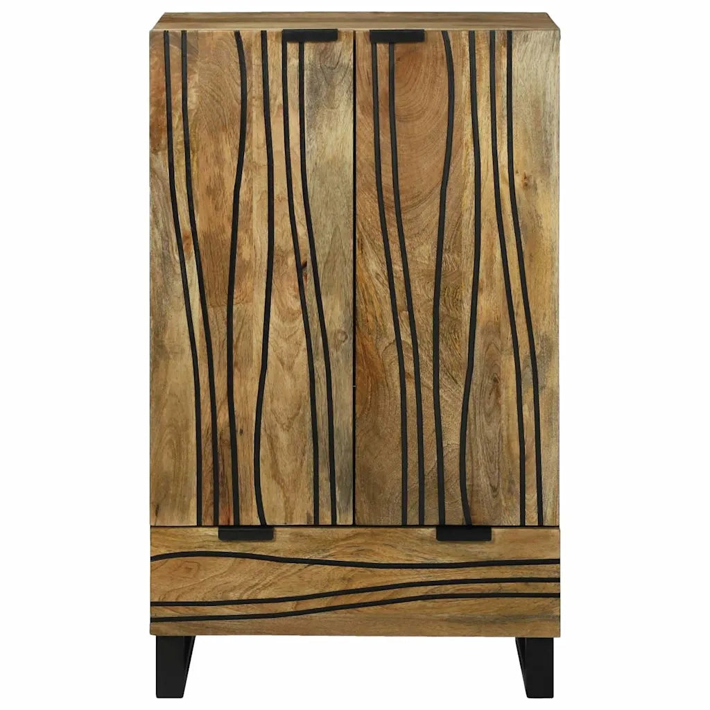 Highboard Marrone 60 x 33 x 100 cm legno massello di mango 4017966