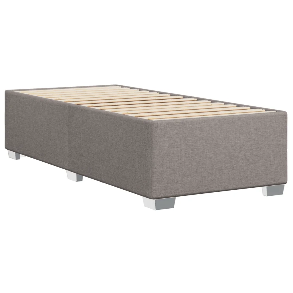 vidaXL Giroletto a Molle con Materasso Tortora 90x200 cm inTessuto