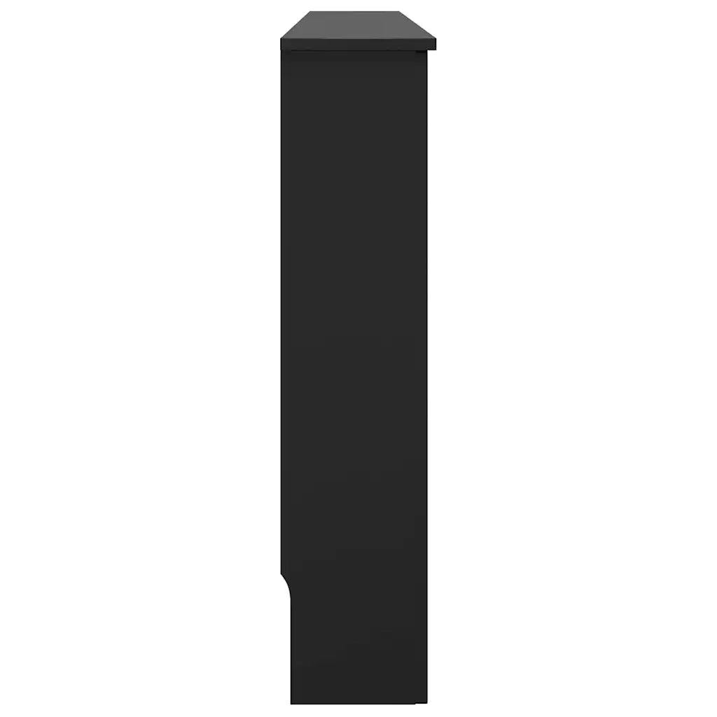Copertura per Radiatore Nera 112x19x81,5 cm in MDF 288192