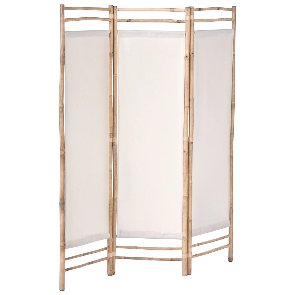 Divisorio a 3 pannelli Marrone chiaro Bambù 135 x 160 Divisorio in legno naturale Japandi Schermo organico Schermo per camera da letto