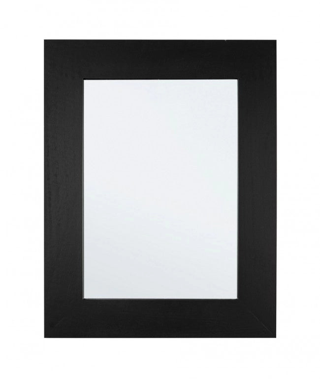 Specchio Rettangolare Legno Nero Moderno da Parete 72x92 - YOUNG