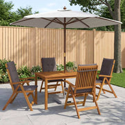 Set da pranzo da esterno con ombrellone 6 pz 4-Posti Antracite 3438532