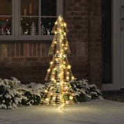 Albero di Natale con 100 LED Bianco caldo 120 cm PET