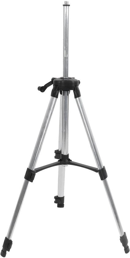 Livello laser portatile con gambe ripiegabili in alluminio - piedini antiscivolo - livello a tre vie con capo oscillante - tasca portatile - livello laser a tre vie con gambe ripiegabili in alluminio