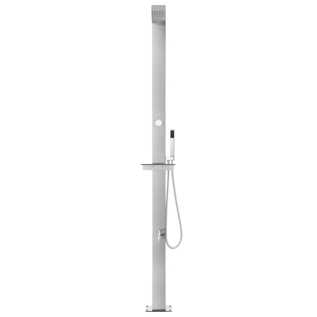 Doccia da Giardino 220 cm in Acciaio Inossidabile CFW9332738