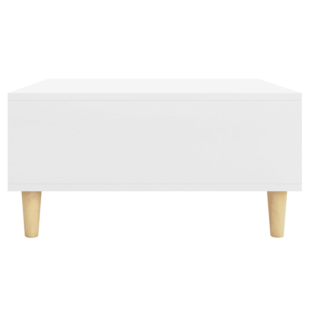 Tavolino da Salotto Bianco 60x60x30 cm in Legno Multistrato cod mxl 13057