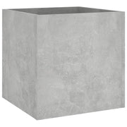 Fioriera rialzata per piante fiori terrazza giardino 40 x 40 x 40 cm legno ingegnerizzato grigio 02_0037553