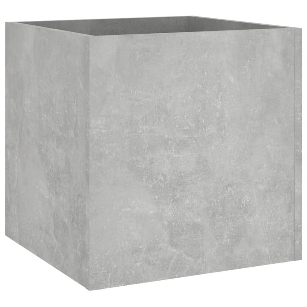 Fioriera rialzata per piante fiori terrazza giardino 40 x 40 x 40 cm legno ingegnerizzato grigio 02_0037553