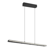 Lampada a sospensione LED bi-emissione, metallo, nero, L110 cm, Graham