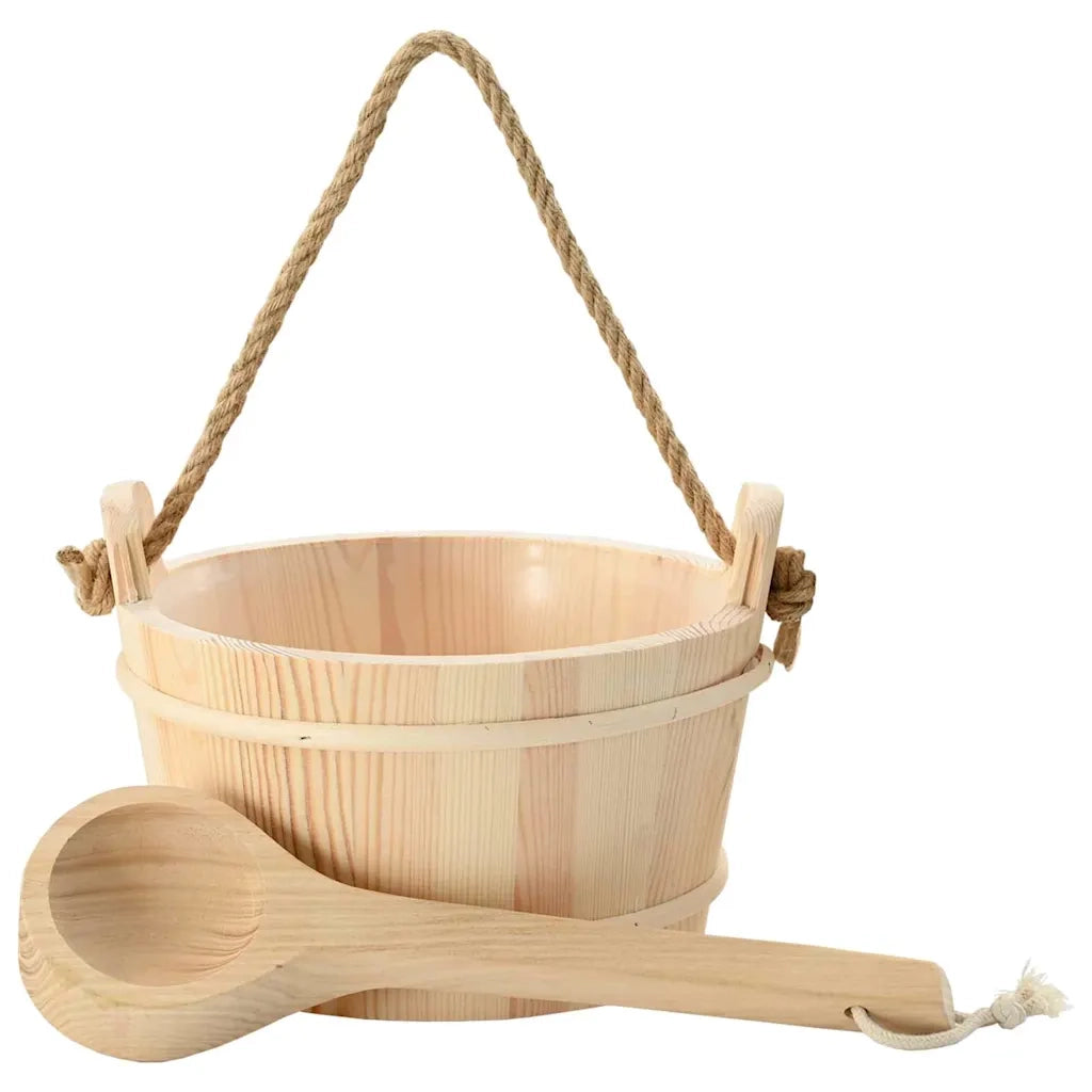 Secchio per Sauna 2 pcs Marrone 42023675