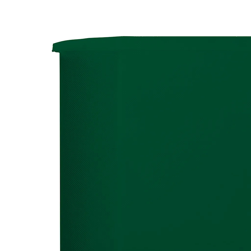 Paravento a 3 Pannelli in Tessuto 400x80 cm Verde
