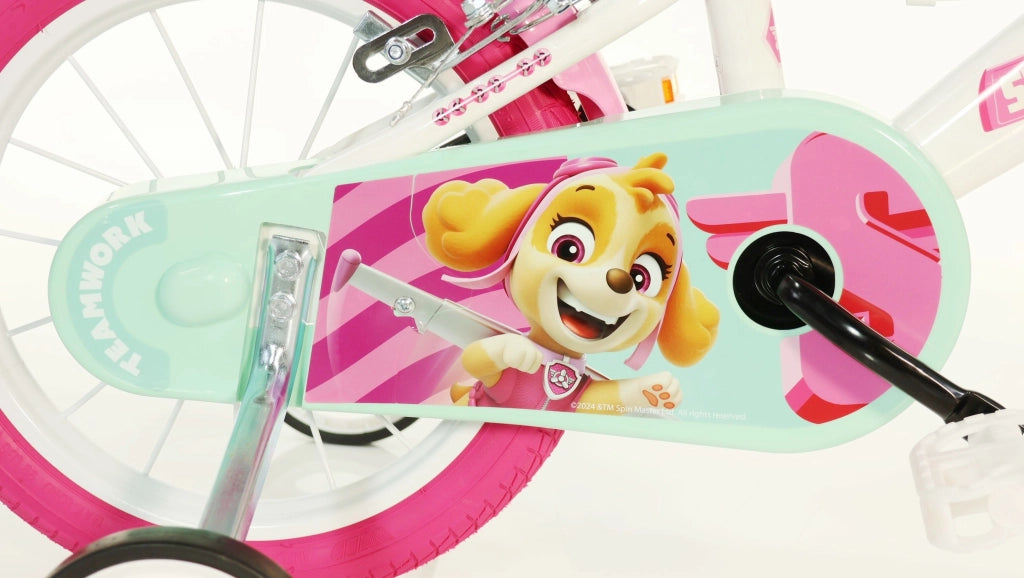 PAW PATROL  14", bicicletta per bambini, adatta ad etÃƒÂ  tra i 4 e i 6 anni, per altezza tra 100 e 120 cm, con cest