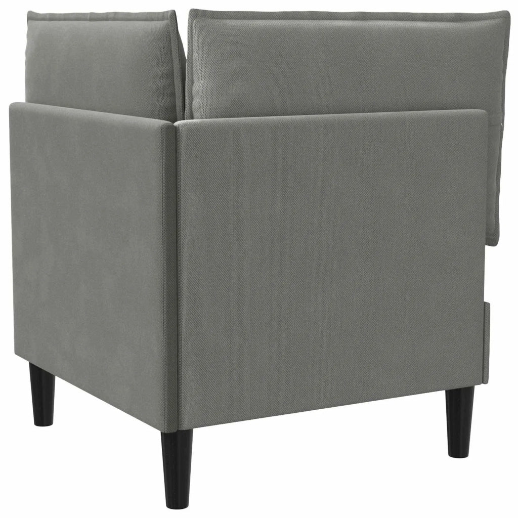 Divano Angolare con Storage Grigio scuro Velluto