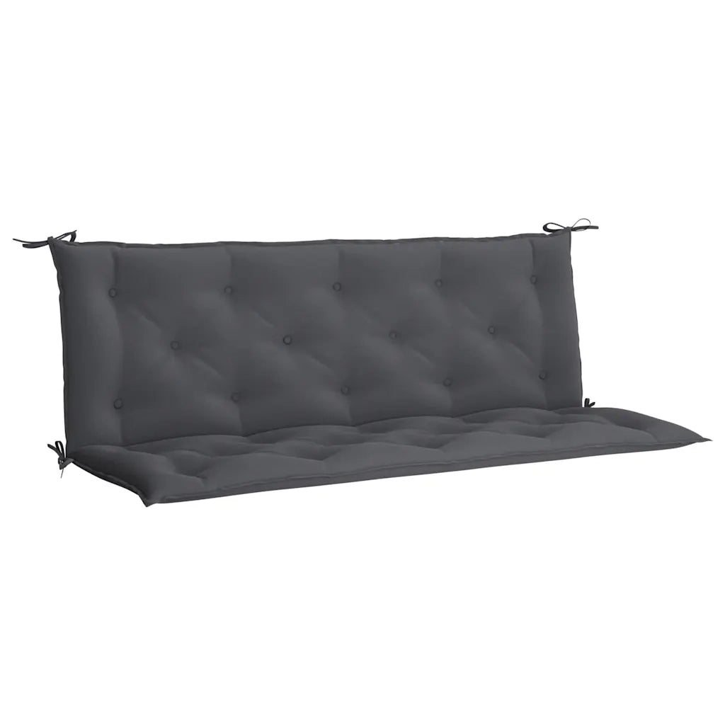 Cuscini Panca Giardino 2pz Antracite 150x50x7cm Tessuto Oxford 315016