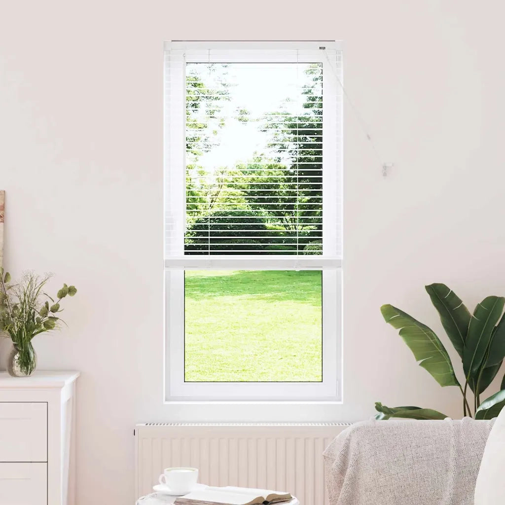 Tendaggi a Veneziana | Tenda a lamelle Bianco 175 x 65 cm Alluminio