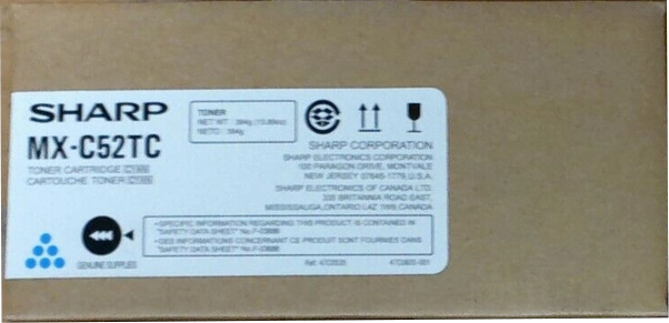 ORIGINAL Sharp toner ciano MX-C52TC ~14200 Seiten