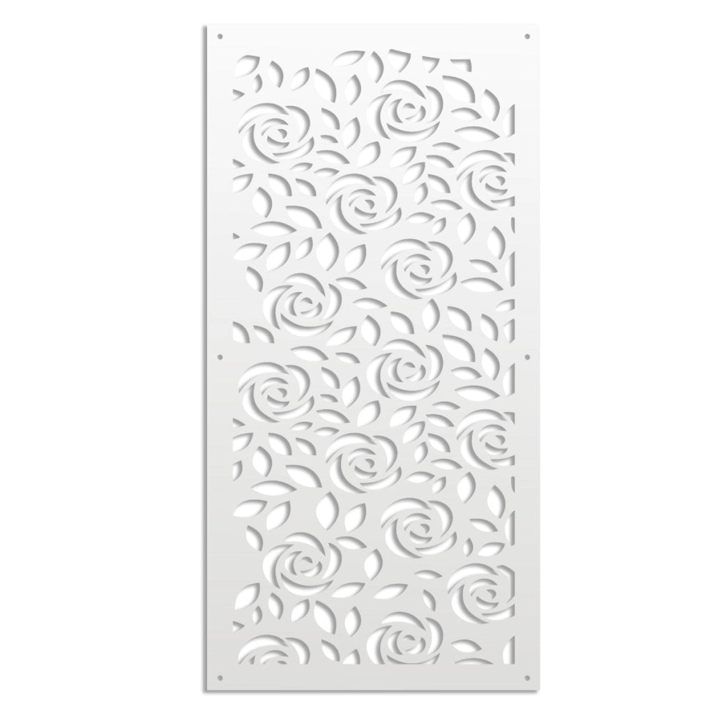 PETALI - Pannello in PVC traforato - Parasole Colore: bianco, Misura: 73x148 cm