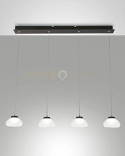 ARABELLA SOSPENSIONE BIANCA 4 LUCI RETTANGOLARE A LED 3000K - 32W - 3020 lm DIMMERABILE SMART C/ACC.