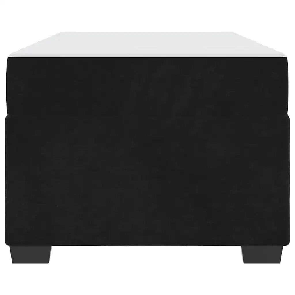 Struttura del letto con materasso Nero 80 x 200 cm Tessuto