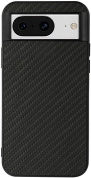 Coprioggetto in pelle per Google Pixel 8 - Copertura posteriore stile - Protezione sottile e comoda nera