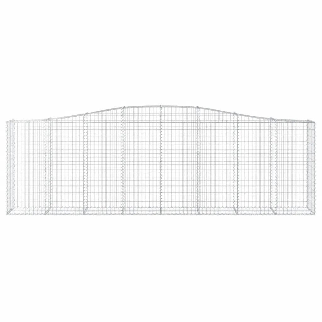 Cesti Gabbioni ad Arco 5 pz 400x50x120/140 cm Ferro Zincato
