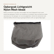 Zak di portata leggera - Tessuto Nylon Mesh - Corda per trekking - Sostenibile - Ideale per campeggio - Facile da trasportare - Borsa di stivaggio