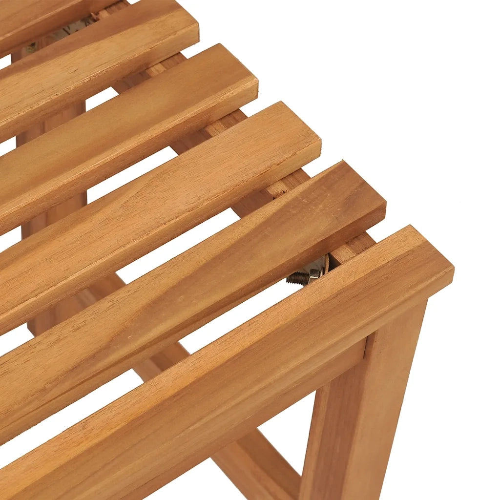 Panchina da Giardino-Panca da esterno 114 cm in Legno Massello di Teak