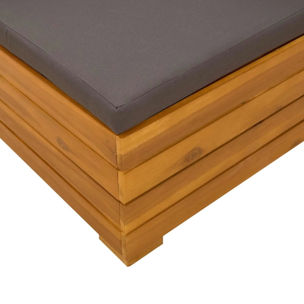 Salotto da Giardino-Set Lounge da Giardino 2 Pezzo Marrone Legno di Acacia Massello 740362