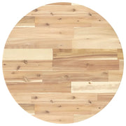 Piano Tavolo | Superficie Tavolo | Piano Scrivania Rotondo ?60x2 cm in Legno Massello di Acacia
