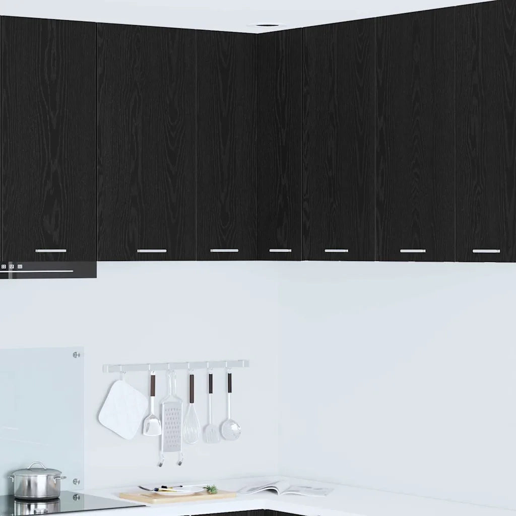 Armadio pensile Rovere Nero e Bianco 57 x 57 x 80 cm