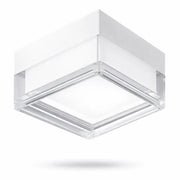 Plafoniera LED 9W IP65 Quadrata Bianco 960LM CCT Switch 2800K 4000K 6000K Lampada Soffitto o Parete Esterno 13x13 cm