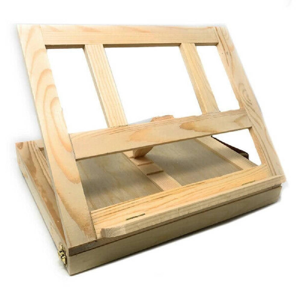 Trade Shop - Valigetta Artisti In Legno Con Base D'appoggio E Cassetto Per Dipingere 07074 -