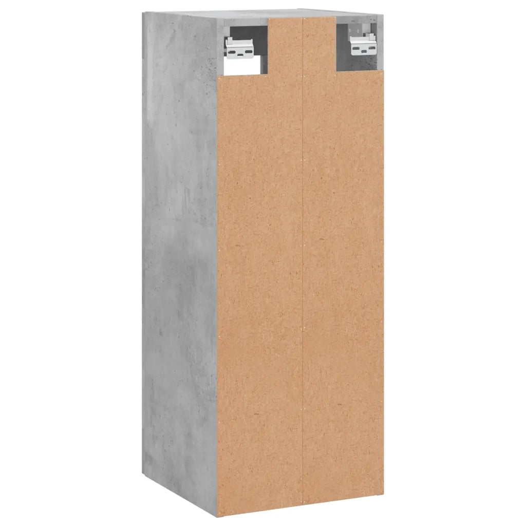 Mobile a Parete Grigio Cemento 34,5x34x90 cm 828928