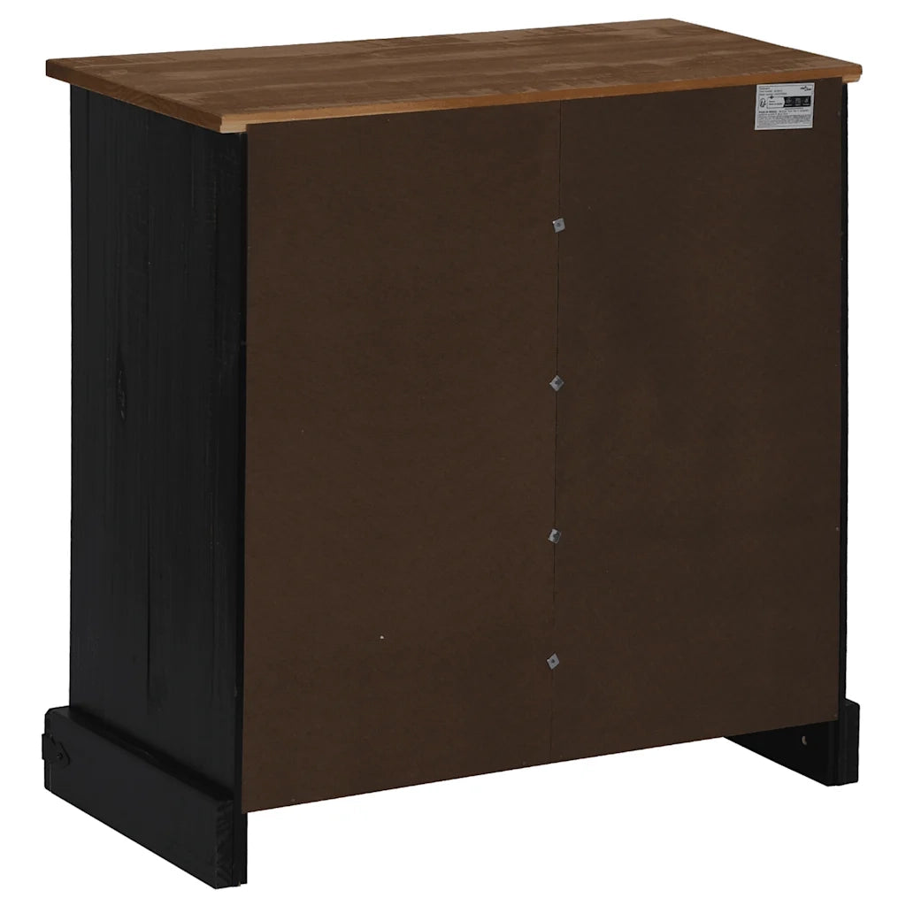 Credenza HALDEN con Anta Scorrevole 80x40x80 cm Legno Massello 4018424