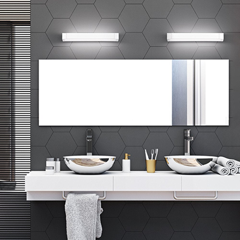 Applique Da Esterno Moderna Sway Metallo Bianco Acrilico Led 17W 3000K