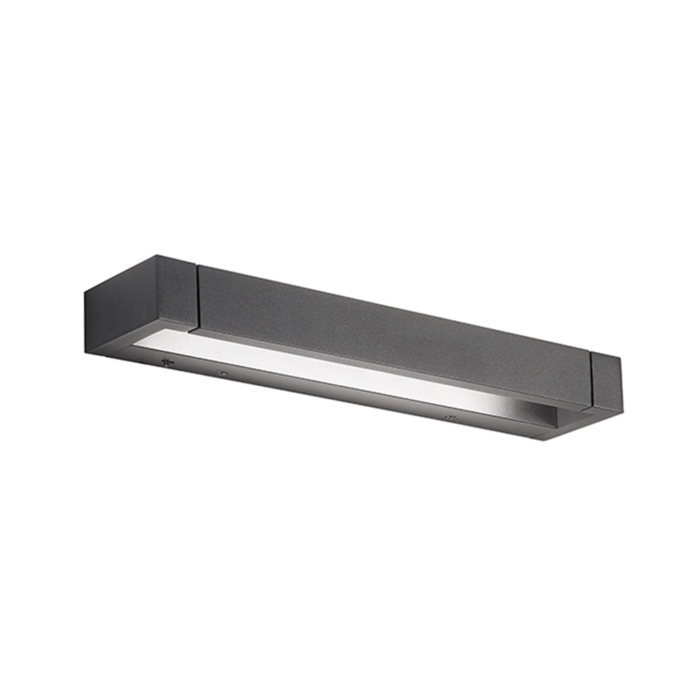 Applique Da Esterno Moderna Sway Metallo Nero Acrilico Led 17W 3000K