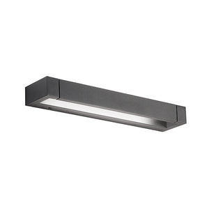 Applique Da Esterno Moderna Sway Metallo Nero Acrilico Led 17W 3000K