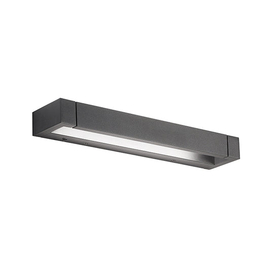 Applique Da Esterno Moderna Sway Metallo Nero Acrilico Led 17W 3000K