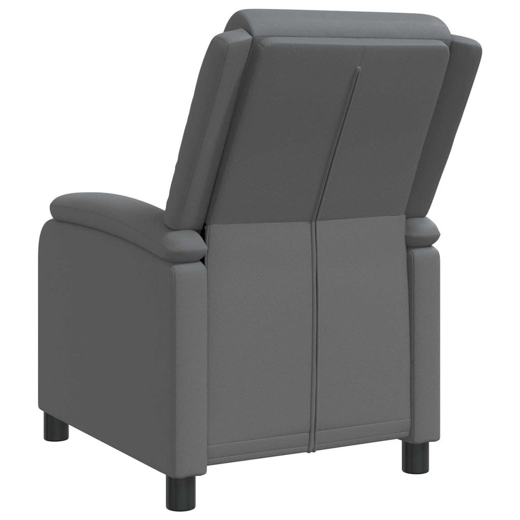 Divano Sedia-Poltrona reclinabile Grigio Similpelle 327802