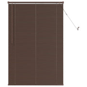 Tenda Veneziana | Tenda a lamelle Marrone Scuro con Motivo 150 x 90 cm 25 mm PVC