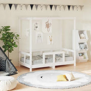 Giroletto per Bambini-Struttura Letto Bambini Bianco 70x140cm in Legno Massello di Pino 639554