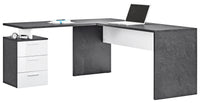 Scrivania Angolare: Nuovo Design Moderno Bianco Lucido - Report