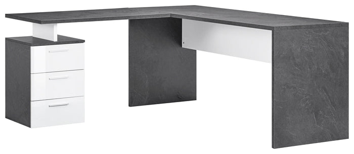 Scrivania Angolare: Nuovo Design Moderno Bianco Lucido - Report